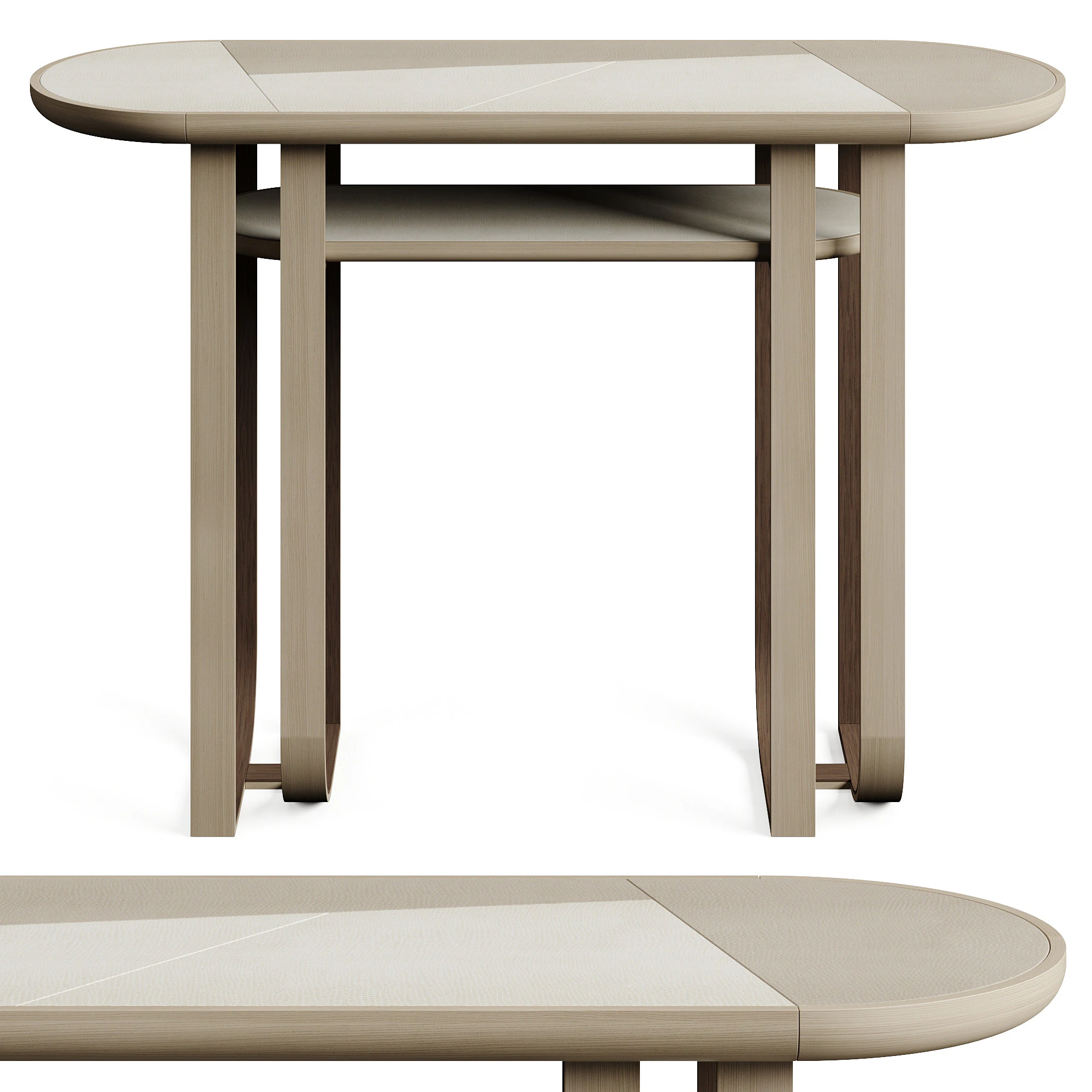Frato Kaikoura Console Table 3D Model .c4d .max .obj .3ds .fbx .stl .blend 