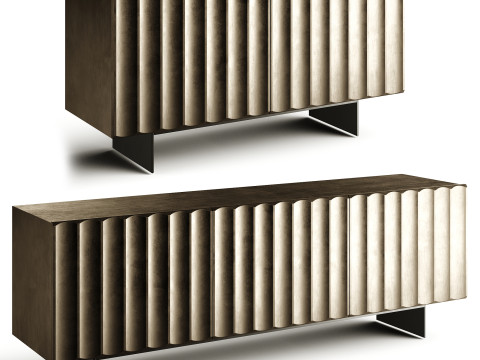 Bonaldo DORIAN プレミアム メタル サイドボード 3Dモデル