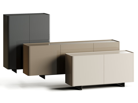 Eforma ALMA PREMIUM 래커 사이드보드 3D 모델