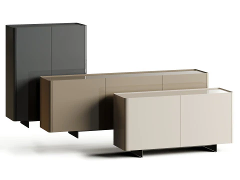 Eforma ALMA PREMIUM Lacquer Sideboard 3D Model
