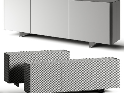 Eforma ALMA PREMIUM 래커 사이드보드 3D 모델