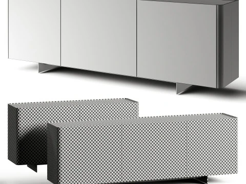 Eforma ALMA PREMIUM Lacquer Sideboard 3D Model