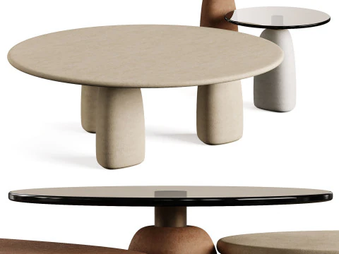 STRATA Couchtisch aus Stein 3D Modell