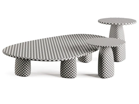 STRATA Couchtisch aus Stein 3D Modell