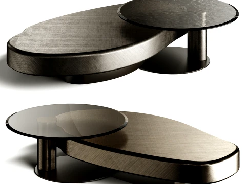 Cattelan ARENA LONG Premium Coffee Table Modelo 3D