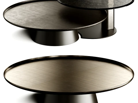 Cattelan AMERIGO Premium Metal Coffee Table 3D Model