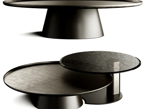 Cattelan AMERIGO Premium Metal Coffee Table 3D Model