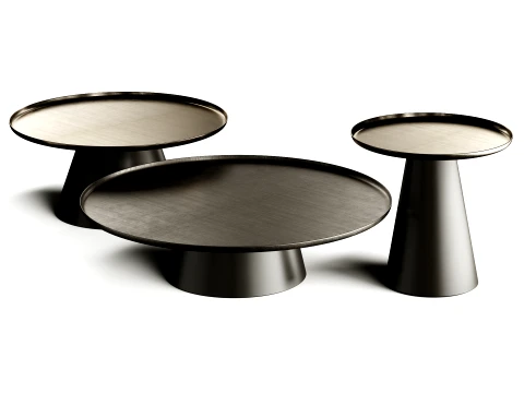 Cattelan AMERIGO Premium Metal Coffee Table 3D Model