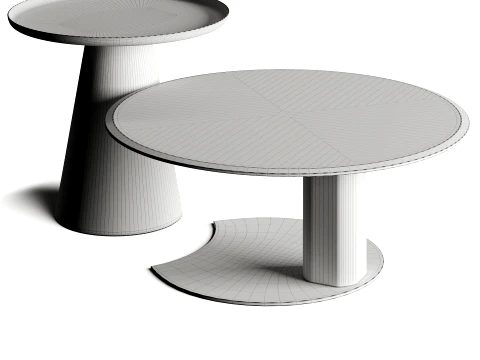 Cattelan AMERIGO Premium Metal Coffee Table 3D Model