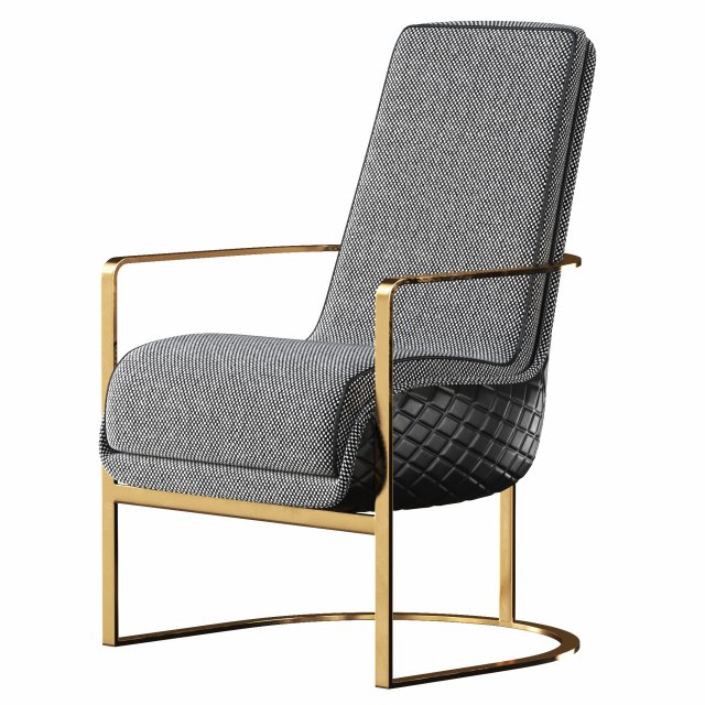 OCADIA armchair by LUXXU Model 3D .c4d .max .obj .3ds .fbx .stl .blend 