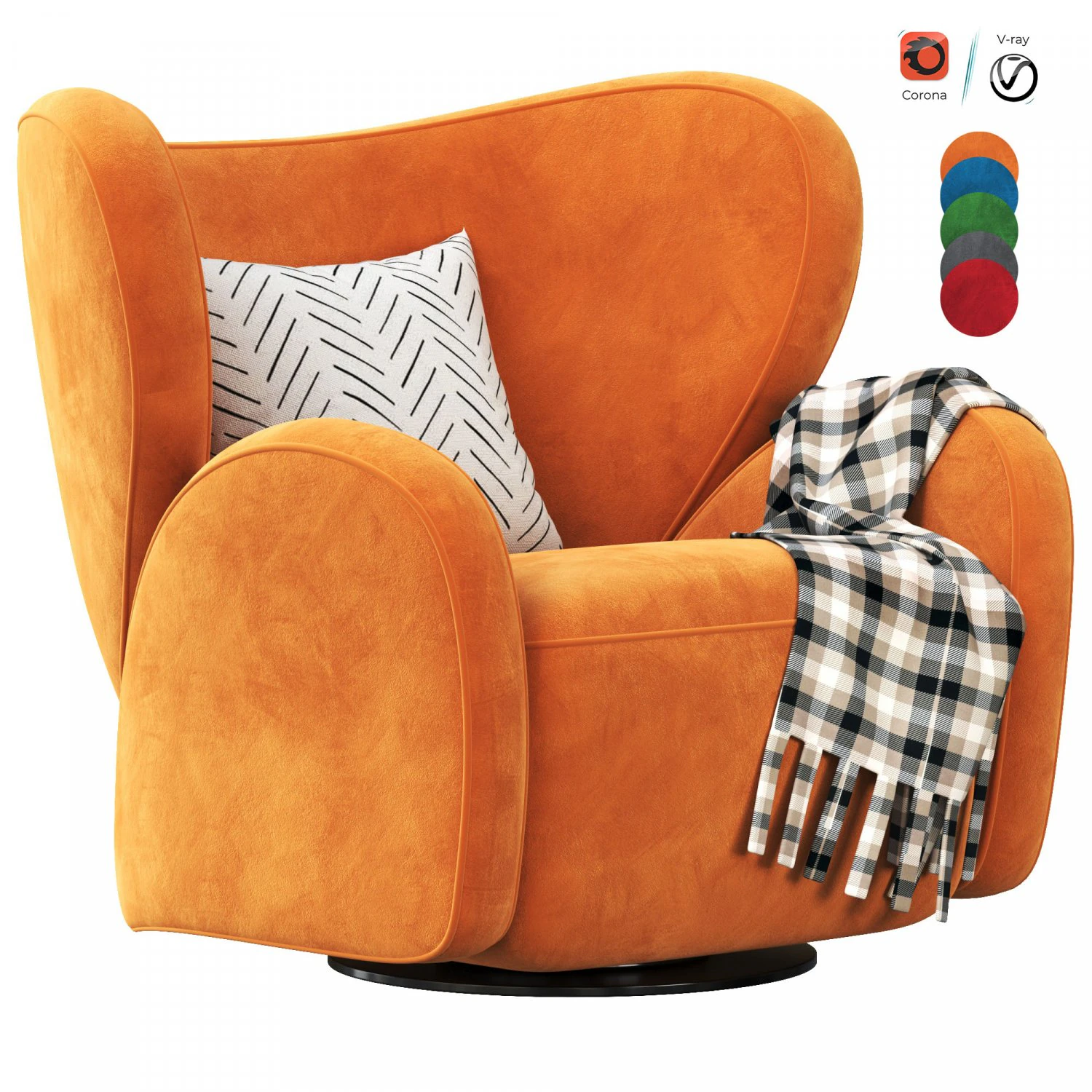 BIG BIG CHAIR 3D Model .c4d .max .obj .3ds .fbx .stl .blend 