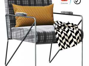 Kelly Wearstler Emmett Lounge Chair 3Dモデル