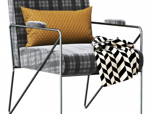 Kelly Wearstler Emmett Lounge Chair 3D 모델