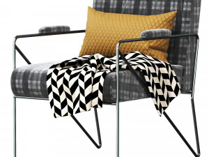 Kelly Wearstler Emmett Lounge Chair 3D Model