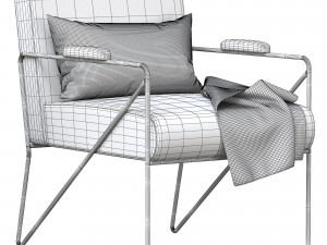 Kelly Wearstler Emmett Lounge Chair 3D 모델