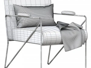 Kelly Wearstler Emmett Lounge Chair 3D Model