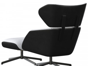 Camila Armchair And Pouf Modèle 3D