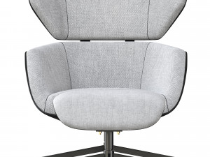 Camila Armchair And Pouf Modèle 3D
