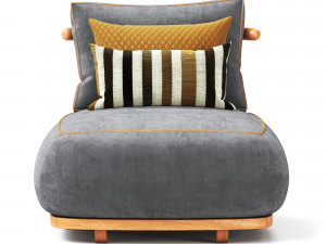 A1695 Salvia armchair 3D 模型