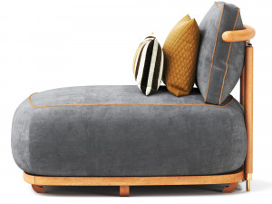 A1695 Salvia armchair 3D 模型
