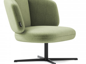 Artifort Bras Easy Chair Cross base 3D Model