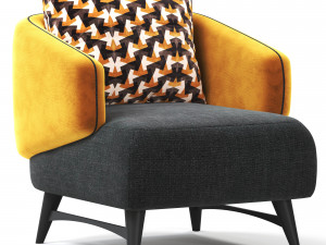 Aries armchair 3D Model