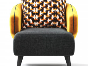 Aries armchair Modello 3D