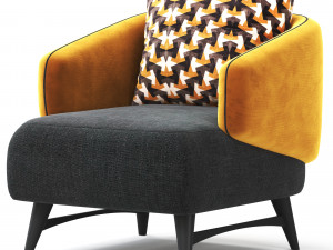 Aries armchair Modello 3D
