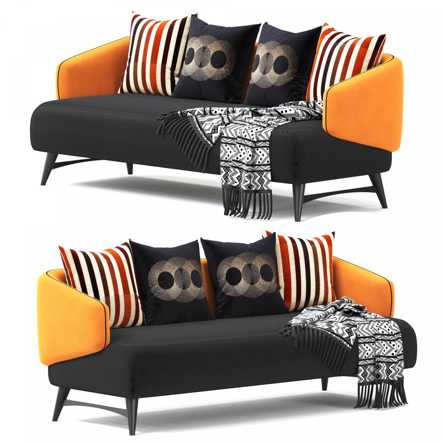 Ariesbyrocheboboissofa 3D Model .c4d .max .obj .3ds .fbx .stl .blend