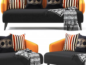 Ariesbyrocheboboissofa 3D Model