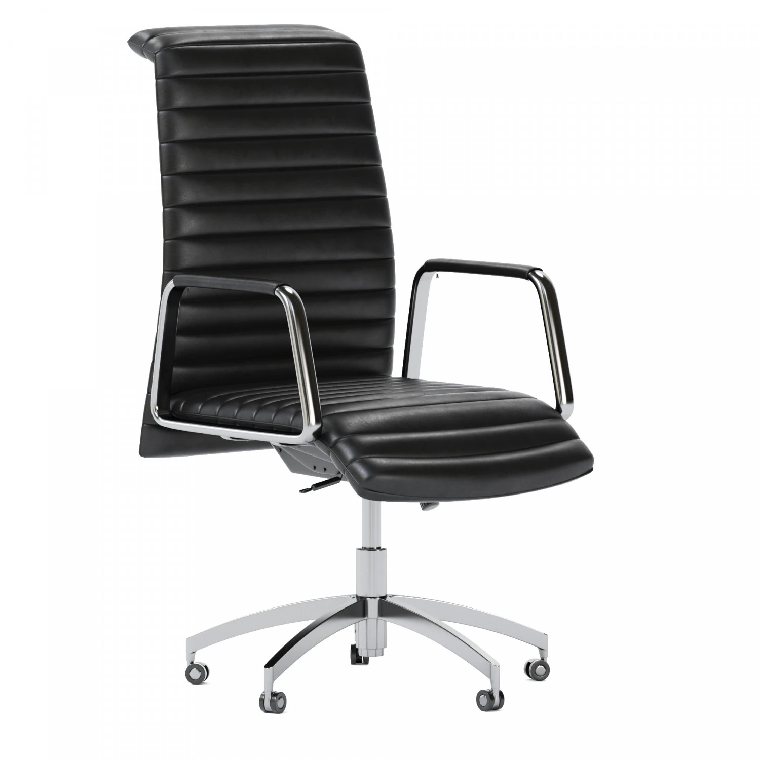 OXFORD OFFICE CHAIR BLACK 3D Model .c4d .max .obj .3ds .fbx .stl .blend 