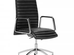 CADEIRA DE ESCRIT&Oacute;RIO OXFORD PRETA Modelo 3D