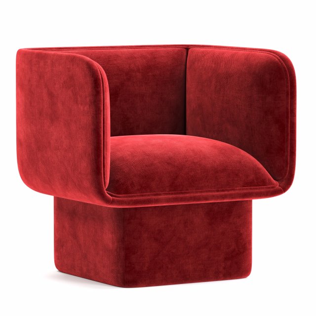 Block Armchair by Studio Mut Model 3D .c4d .max .obj .3ds .fbx .stl .blend 