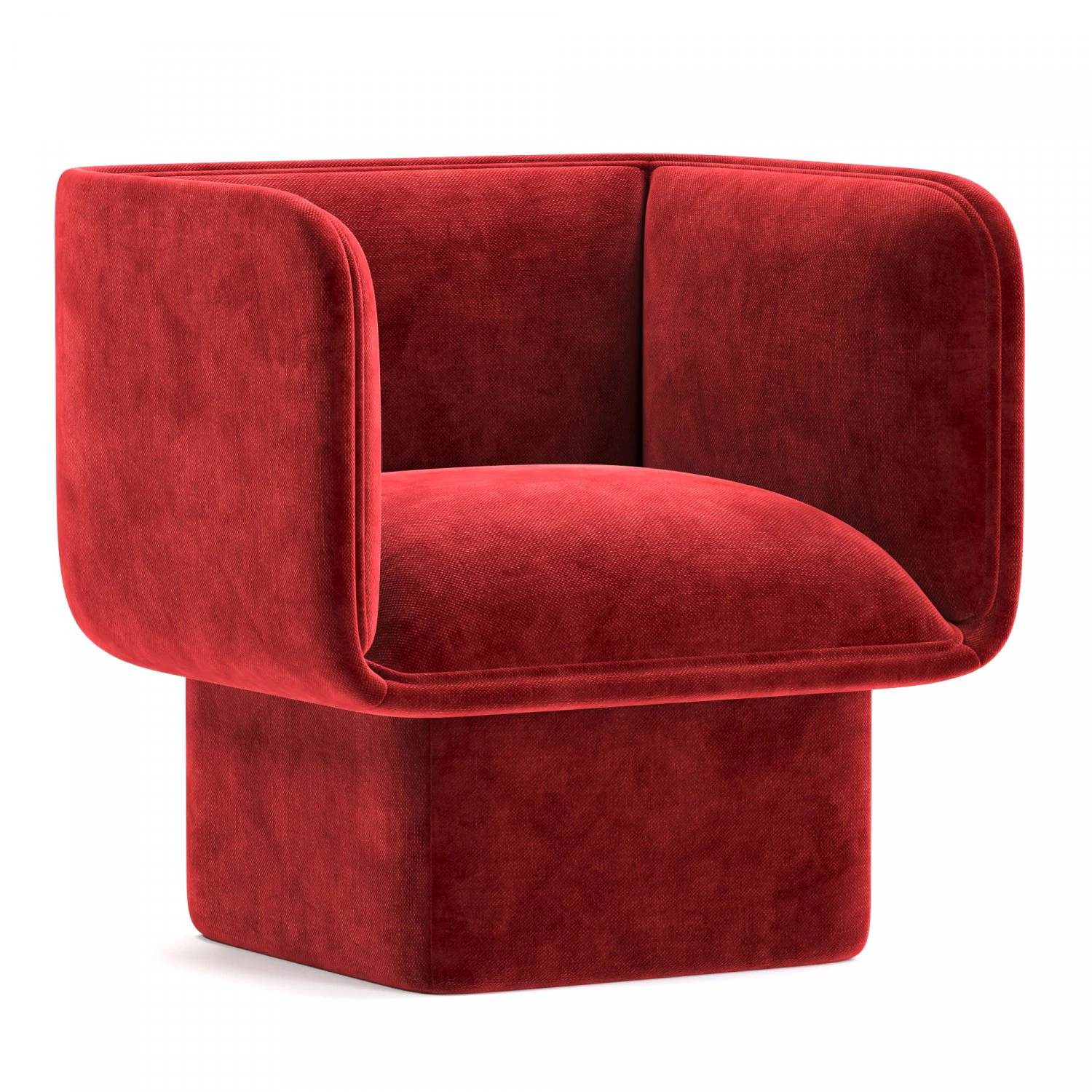 Block Armchair by Studio Mut 3D Model .c4d .max .obj .3ds .fbx .stl .blend 
