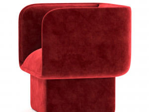 Block Armchair by Studio Mut Model 3D