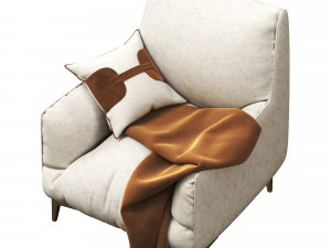 Natuzzi Dolly Armchair 3D Model