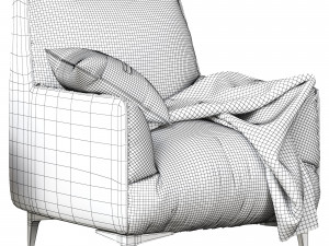 Natuzzi Dolly Armchair Modelo 3D