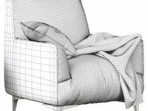 Natuzzi Dolly Armchair 3D Model
