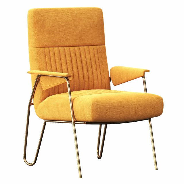 Armchair Illy 3D Model .c4d .max .obj .3ds .fbx .stl .blend 