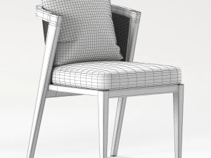 MALTA TEAK ARMCHAIR 3D Model