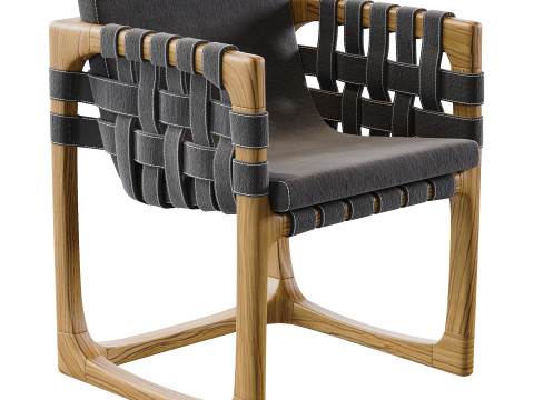 Bungalow Dining Chair Modèle 3D