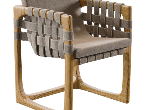 Bungalow Dining Chair Modelo 3D