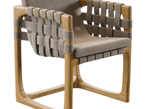 Bungalow Dining Chair 3D Model