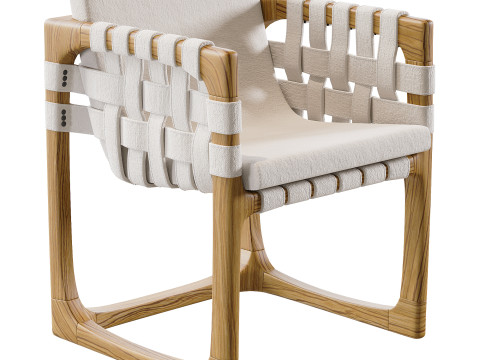 Bungalow Dining Chair Modelo 3D