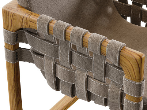 Bungalow Dining Chair Modelo 3D