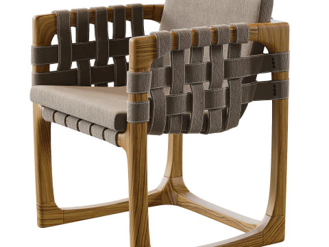 Bungalow Dining Chair 3D Model