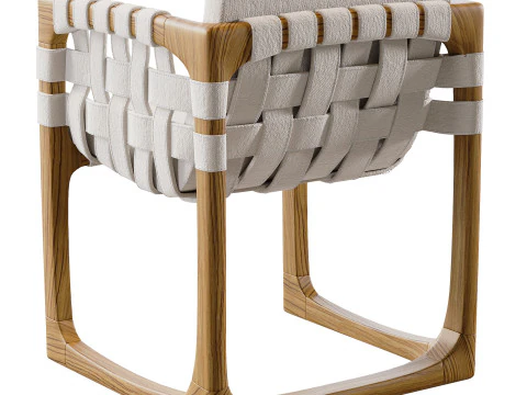 Bungalow Dining Chair 3D Model