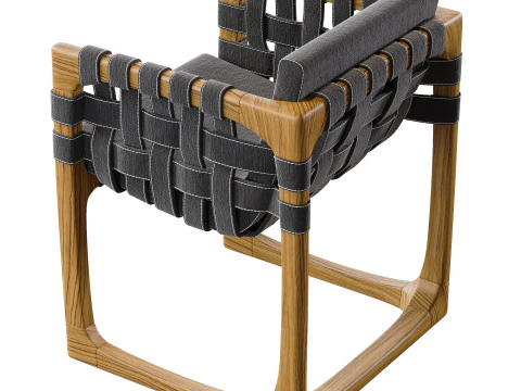 Bungalow Dining Chair 3D Model