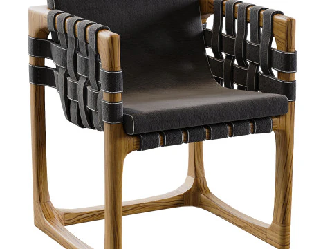 Bungalow Dining Chair 3D Model