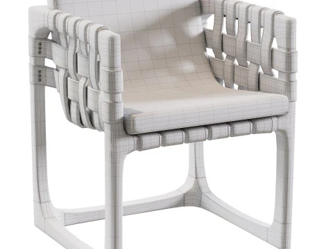 Bungalow Dining Chair 3D Model